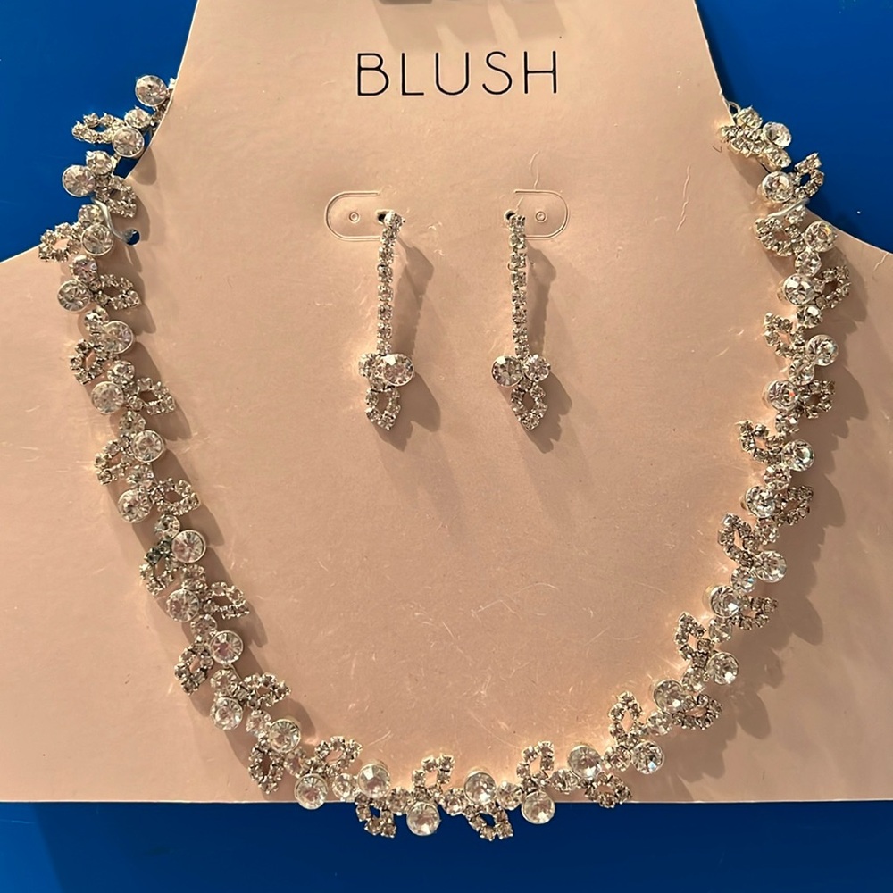 New Blush Necklace and Earrings set
